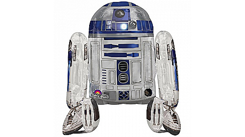 Фольгированный ходячий шар фигура (86 х 96 см.)”Робот R2D2" 1 шт. Фольгированный ходячий шар фигура (86 х 96 см.)”Робот R2D2" 1 шт.