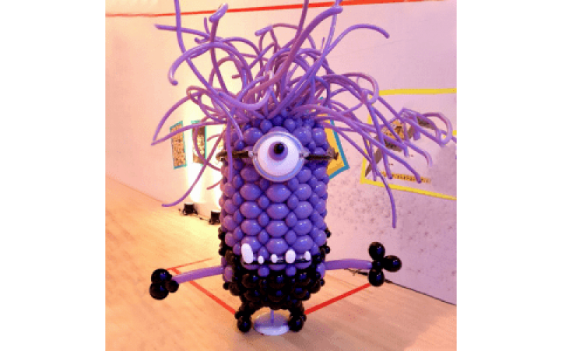 Плетеная фигура из шаров Миньон фиолетовый