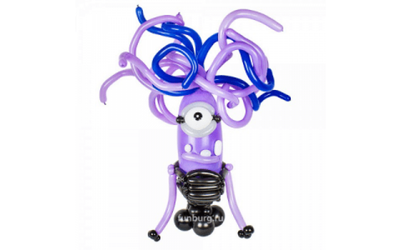 Фигура из шаров "Фиолетовый миньон"