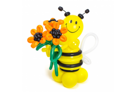 Фигура из воздушных шаров "Добрая пчела"
