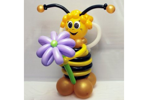 Фигура из воздушных шаров "Улыбка пчелы"
