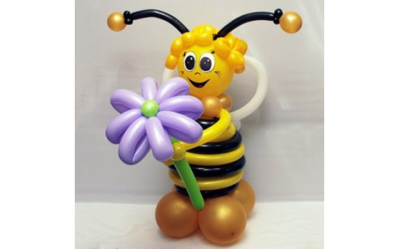 Фигура из воздушных шаров "Улыбка пчелы"