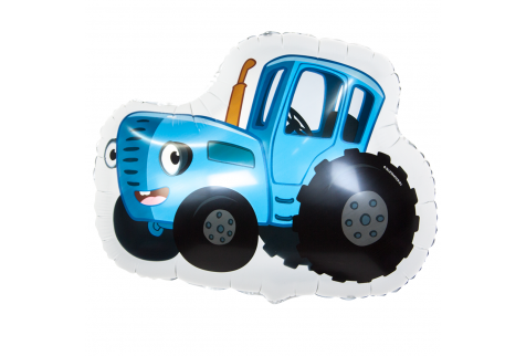 Шар (26''/66 см) Фигура, Синий трактор, 1 шт.