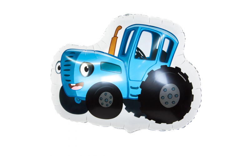 Шар (26''/66 см) Фигура, Синий трактор, 1 шт.