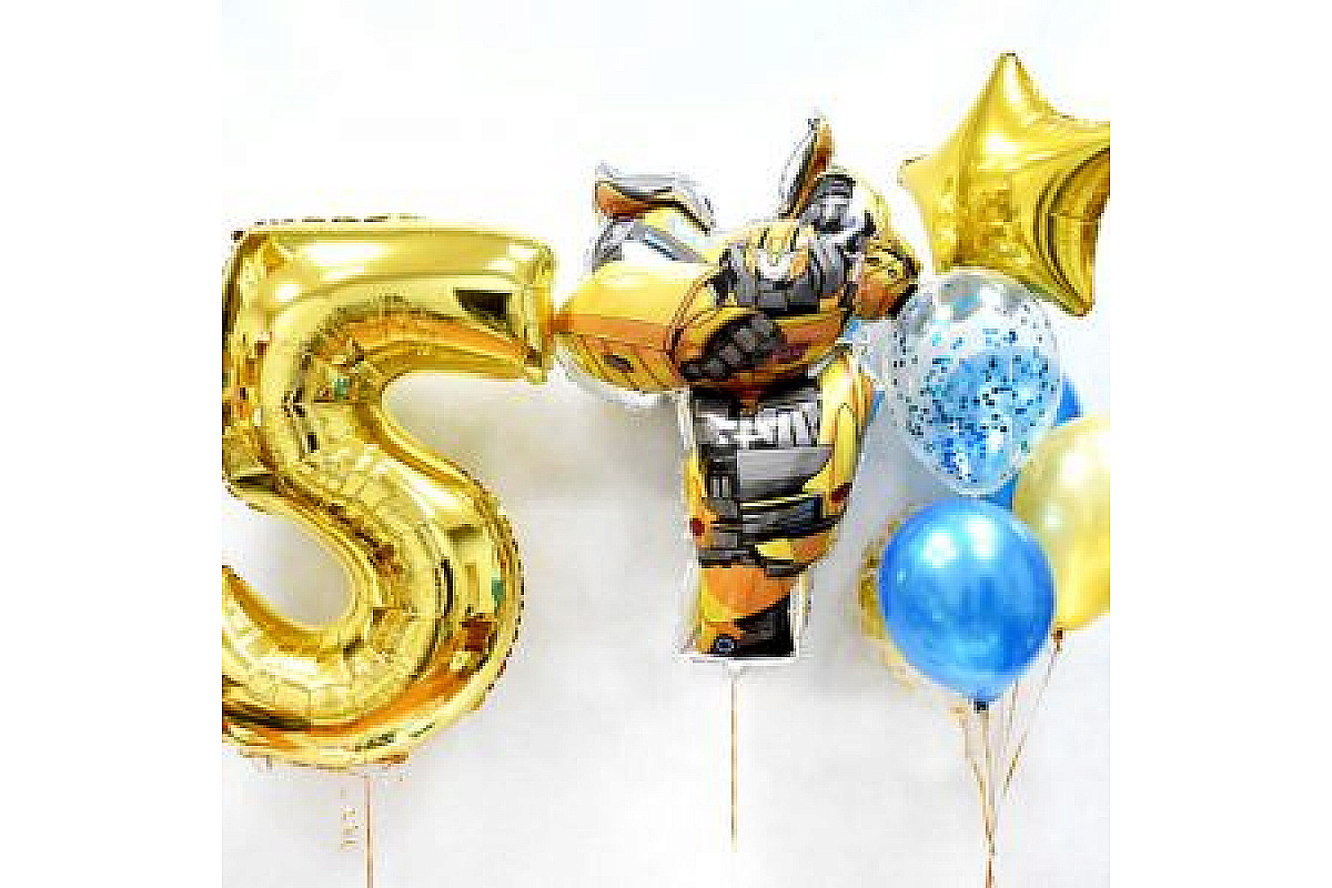Набор шаров "Happy Birthday, Bumblebee"