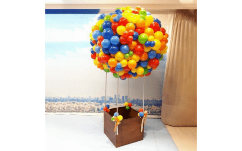Композиция из шаров "Воздушный шар разноцветный"