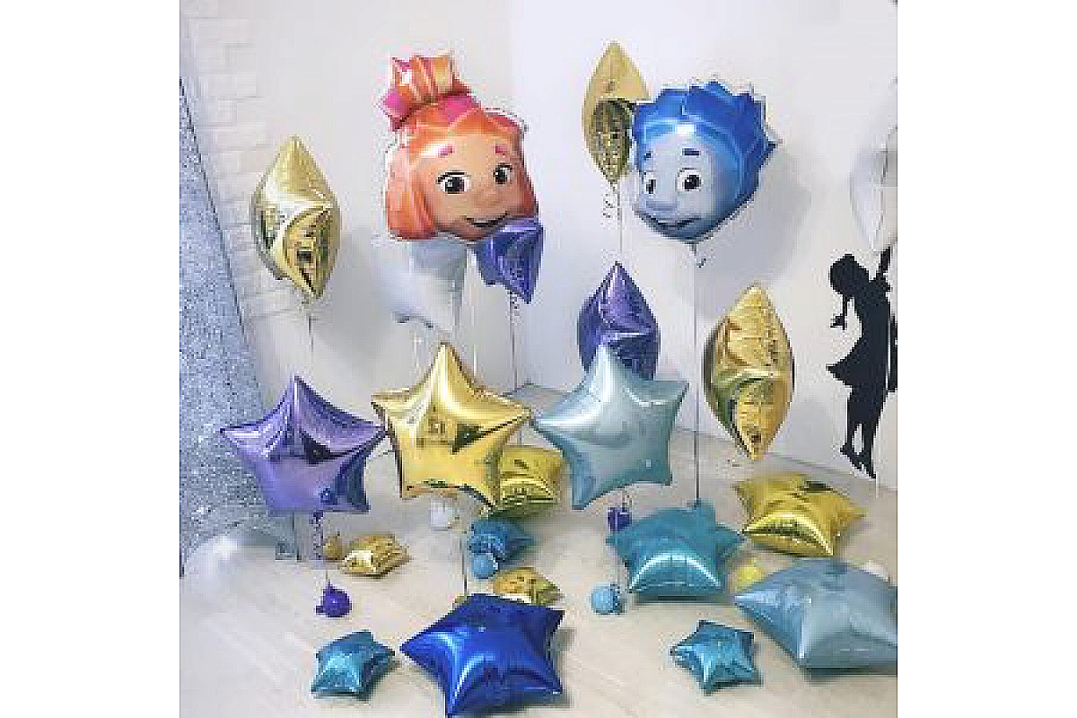 Фотозона из шаров "Звездочка"