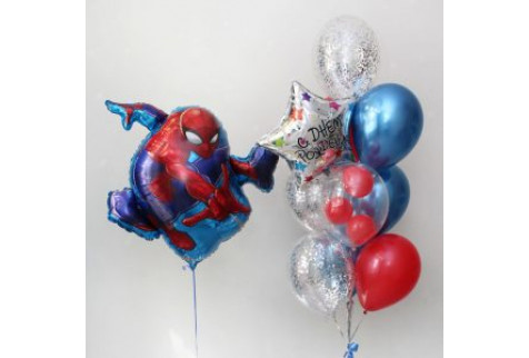 Набор шаров "Праздник супер Человек-паук"