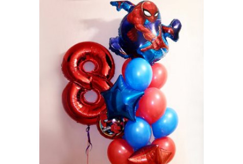 Набор шаров "Человек-паук любимый герой"