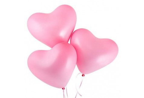 Шар (40 см.) сердце пастель розовый, 1 шт.