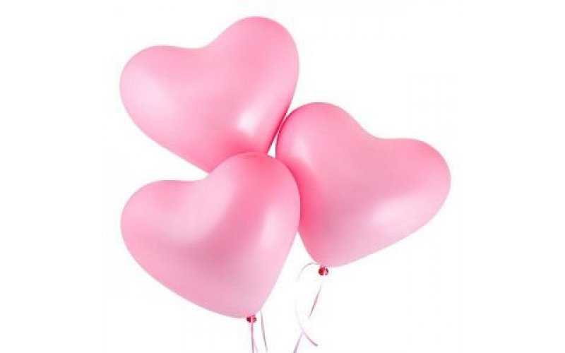 Шар (40 см.) сердце пастель розовый, 1 шт.