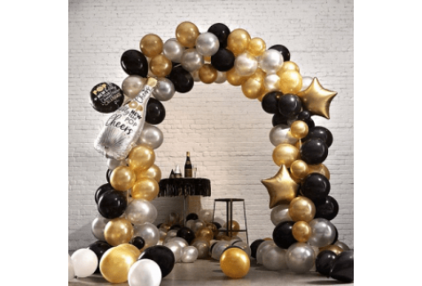 Арка из воздушных шаров - Брызги шампанского