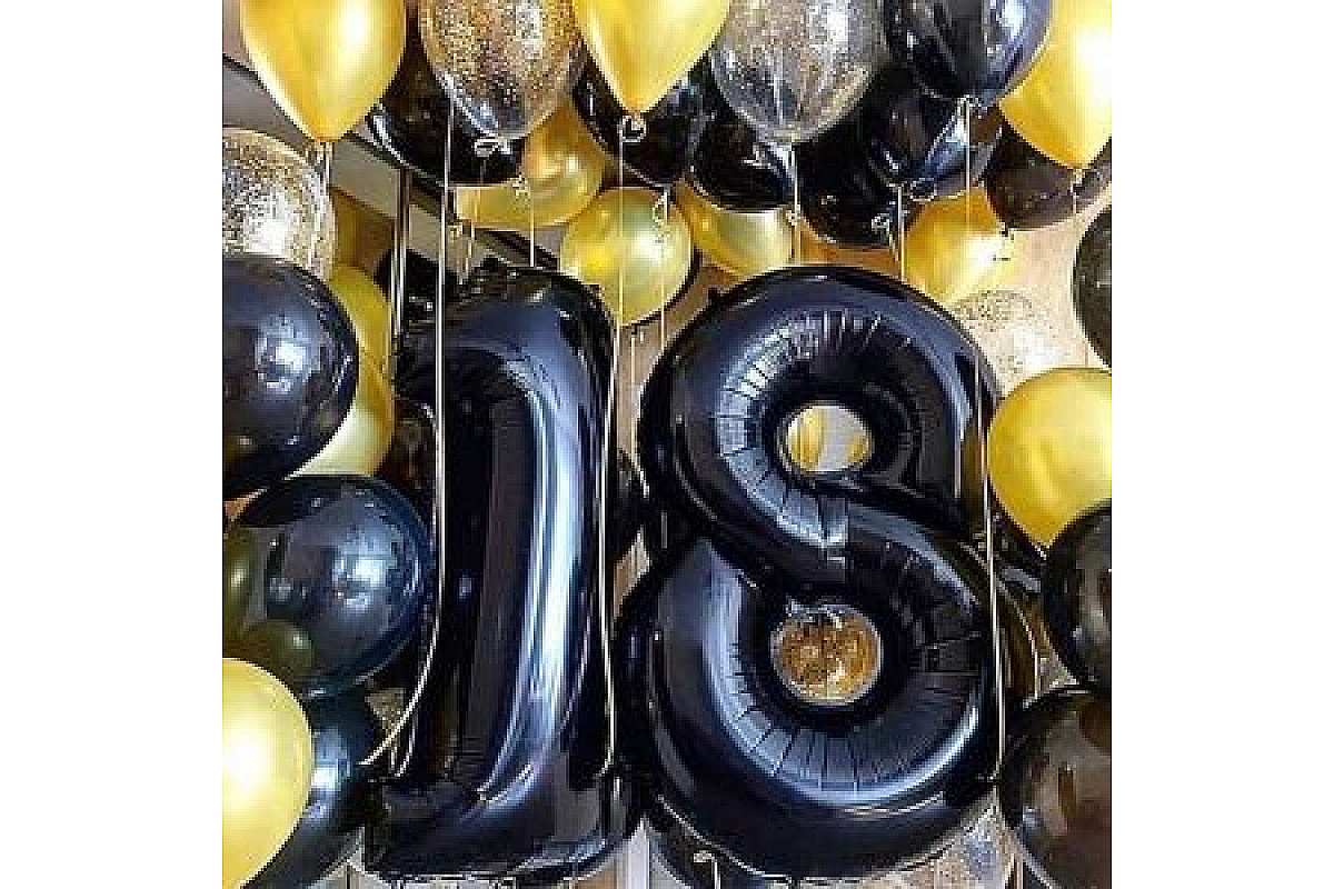 Набор шаров на 18 лет "Вечеринка"