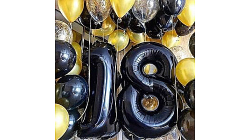 Набор шаров на 18 лет "Вечеринка" Набор шаров на 18 лет "Вечеринка"