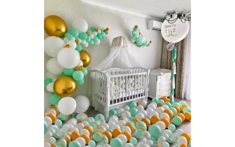 Фото-зона из шаров "К рождению мальчика"