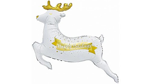Шар (45''/114 см) Фигура, Новогодний олень, 1 шт.