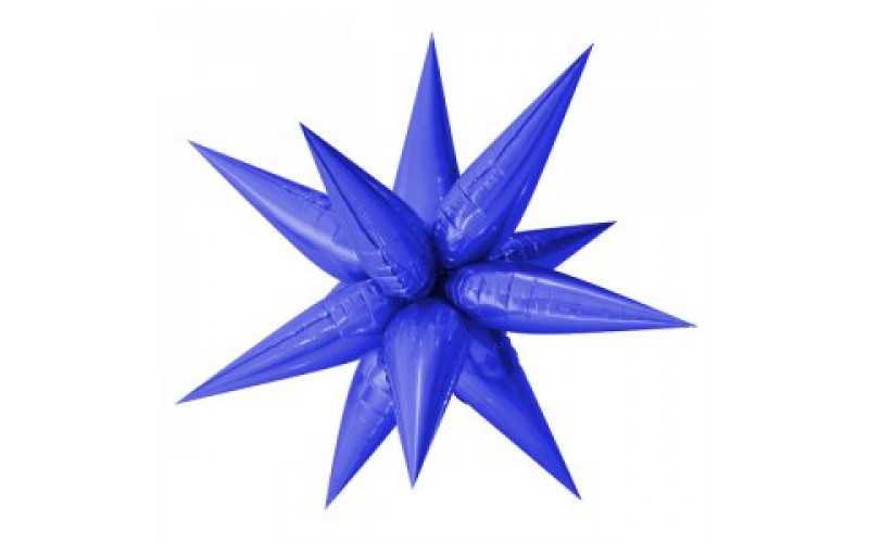 Шар воздушный - Звезда составная синяя 66 см 1 шт