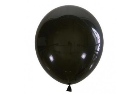 Воздушный шар черный декоратор. Шар (30 см.), 1 шт.