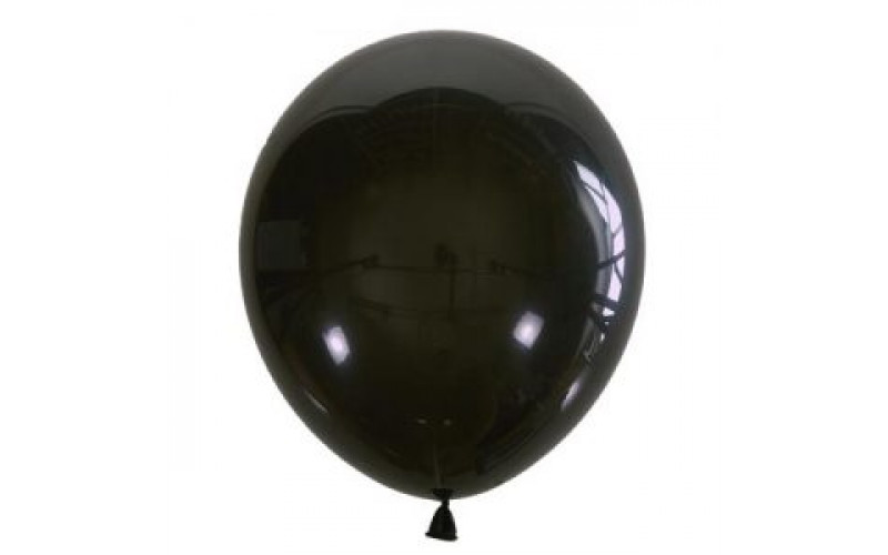 Воздушный шар черный декоратор. Шар (30 см.), 1 шт.
