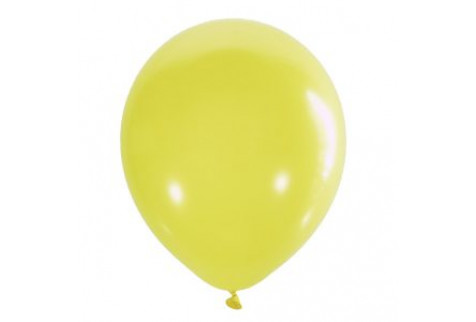 Воздушный шар желтый пастель. Шар (30 см.), 1 шт.