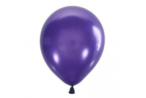 Воздушный шар фиолетовый металлик. Шар (30 см.), 1 шт.