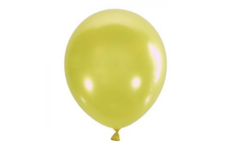 Воздушный шар желтый  металлик. Шар (30 см.), 1 шт.