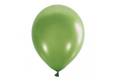 Воздушный шар зеленый киви металлик. Шар (30 см.), 1 шт.