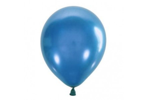 Воздушный шар синий металлик. Шар (30 см.), 1 шт.