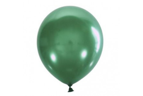 Воздушный шар зеленый металлик. Шар (30 см.), 1 шт.