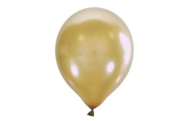 Воздушный шар золотой металлик. Шар (30 см.), 1 шт.