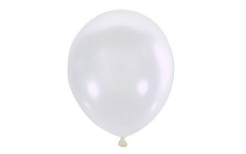 Воздушный шар белый перламутр. Шар (30 см.), 1 шт.