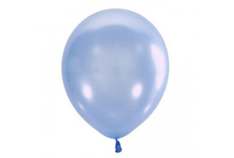 Воздушный шар голубой перламутр. Шар (30 см.), 1 шт.