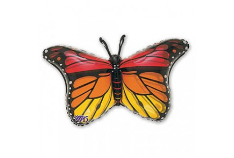 Фольгированная фигура шар Бабочка Монарх, 1 шт.