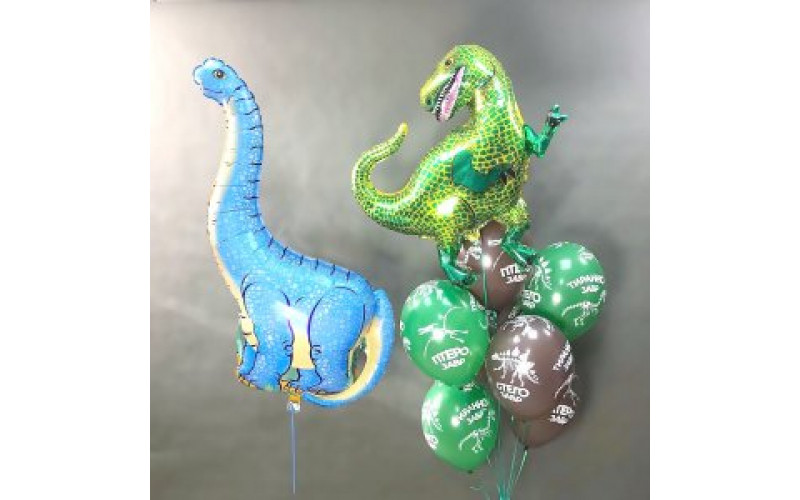 Набор шаров "Друзья Динозавры "