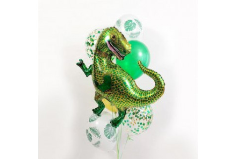 Фонтан  из шаров "Воздушный динозаврик"