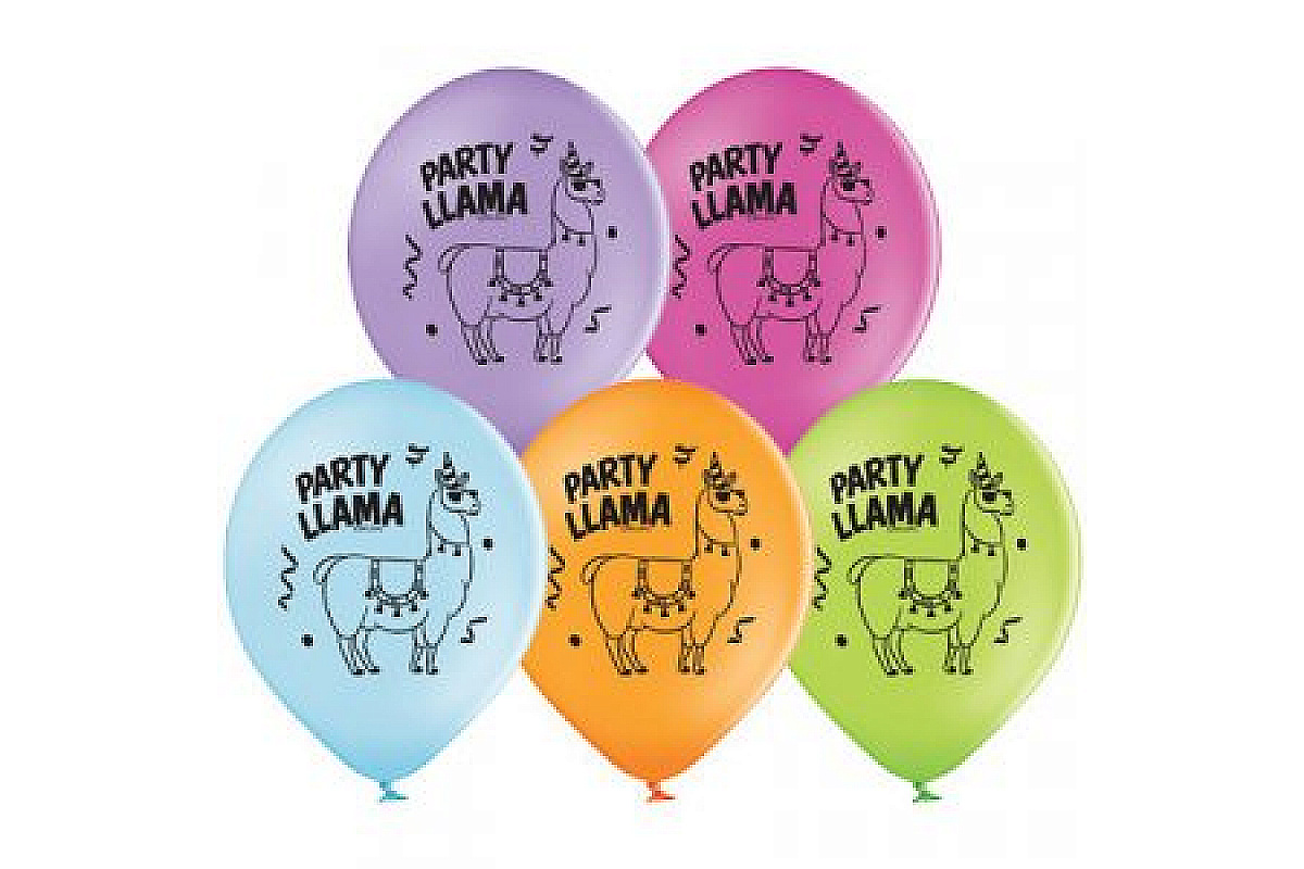 Шар (30см.) с рисунком Party Lama