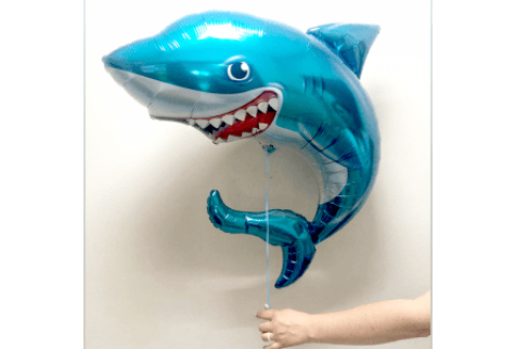 Фольгированный шар фигура (91 см.) "Акула" 1 шт.