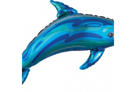 Фольгированный шар фигура (102 см.) ”Дельфин” 1 шт.