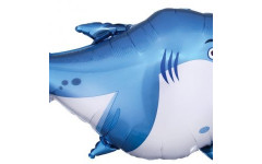 Фольгированный шар фигура (97 см.)”Акула” 1 шт.