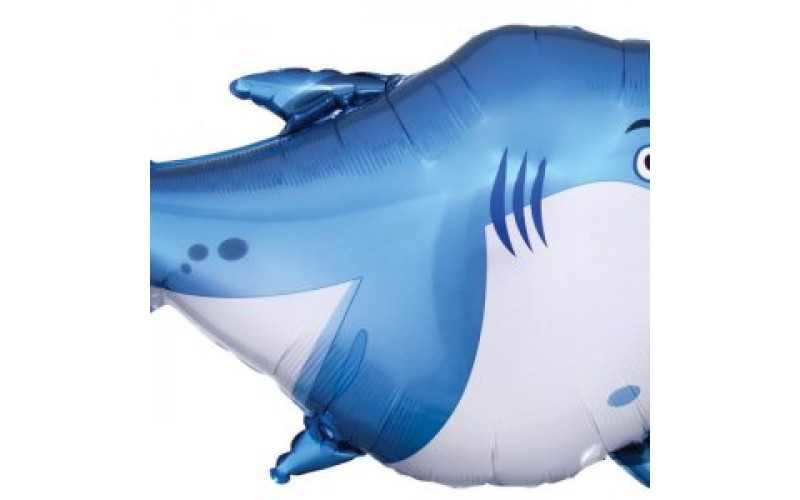 Фольгированный шар фигура (97 см.)”Акула” 1 шт.