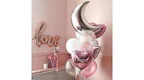 Фонтан из шаров "LOVE" Фонтан из шаров "LOVE"