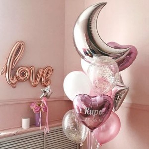 Фонтан из шаров "LOVE"
