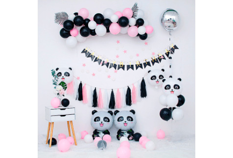 Набор шаров "День рождение в стиле Панда"