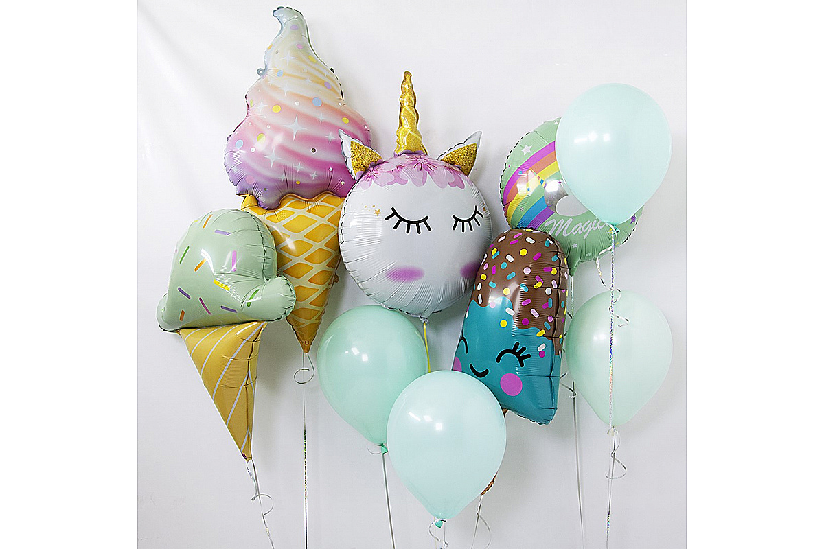 Набор шаров "Единорог и эскимо"