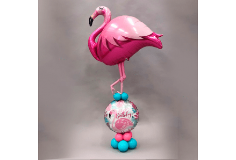 Композиция из шаров "Фламинго"