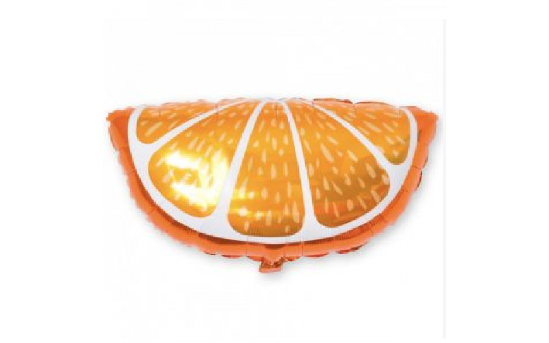 Фольгированная фигура шар Долька апельсина, 1 шт.
