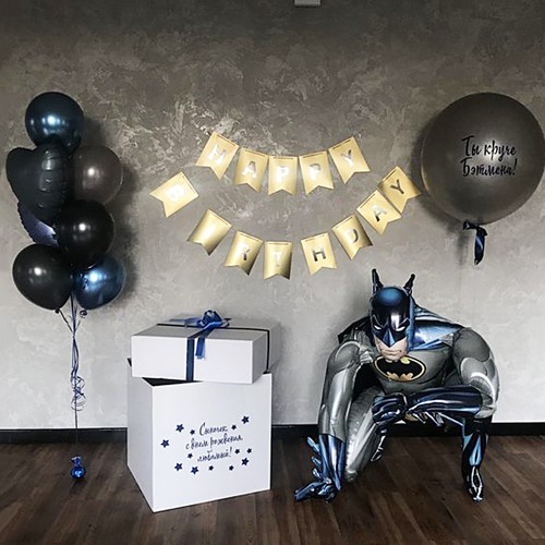 Фото-зона из шаров "Ты круче Бэтмена" Фото-зона из шаров "Ты круче Бэтмена"
