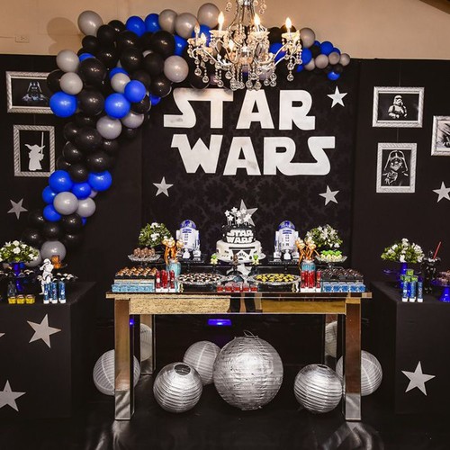 Фото-зона из шаров "Star wars"