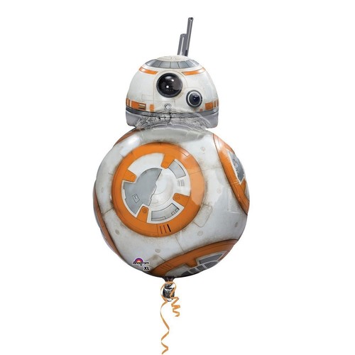 Фольгированный шар фигура (50 х 83 см.)”Дроид BB-8” 1 шт.