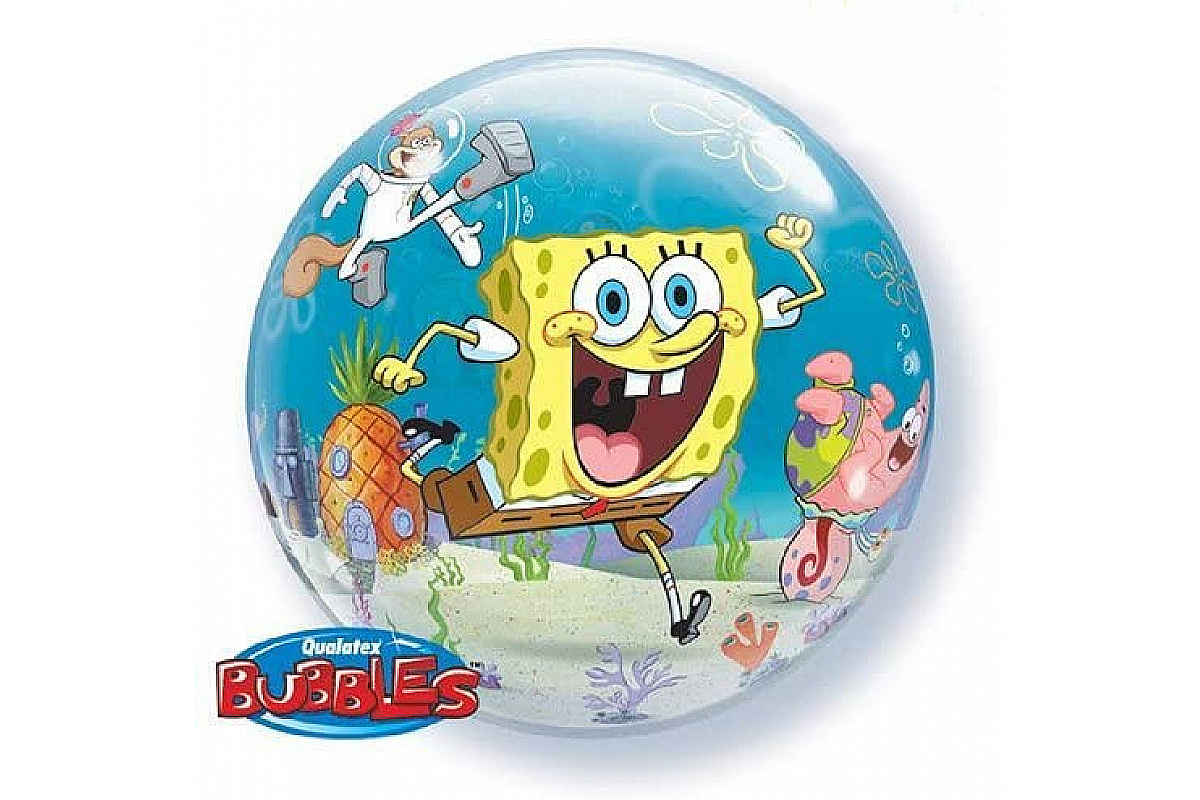 Шар BUBBLE Губка Боб (55 см.) 1 шт.